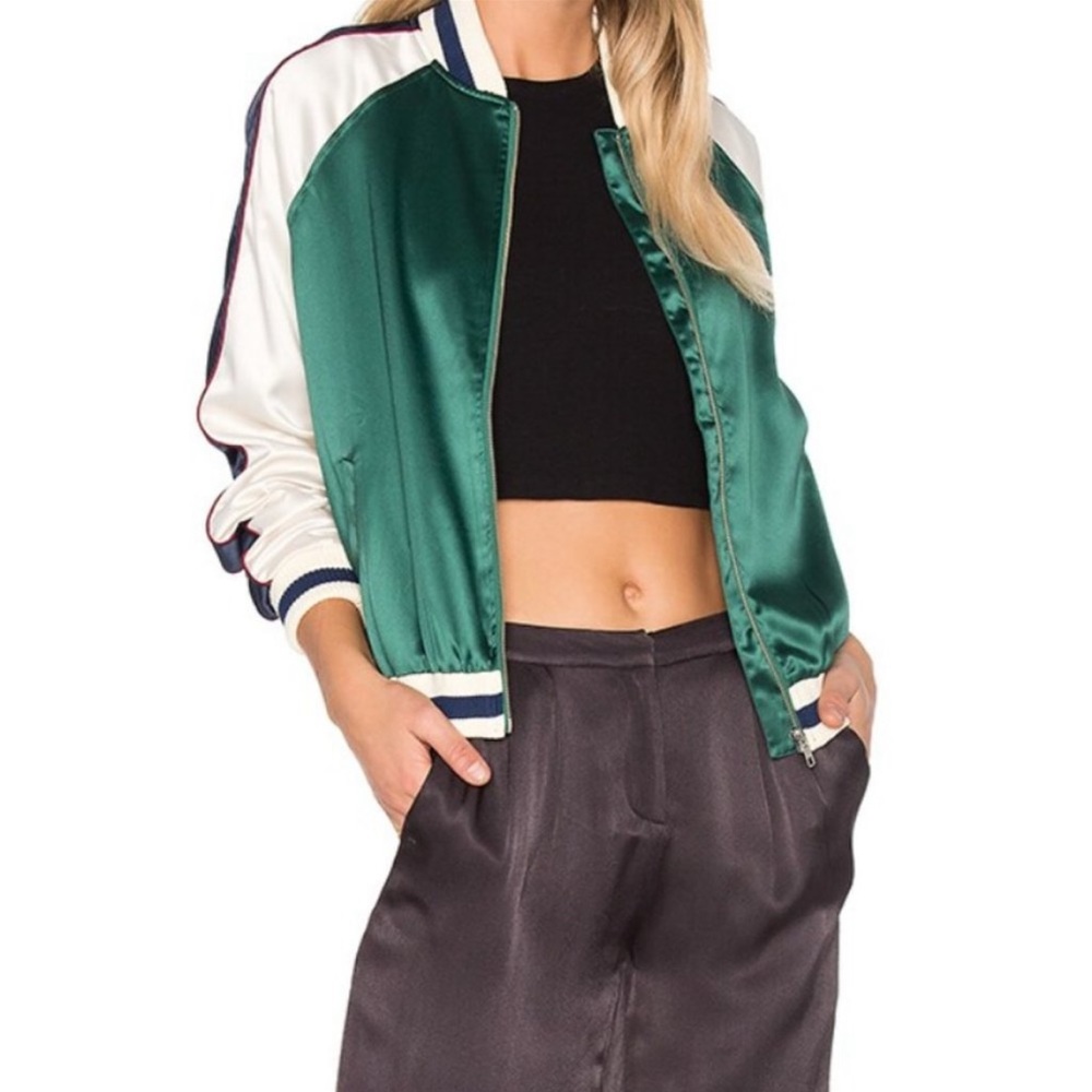 Lovers and friends silk bomber